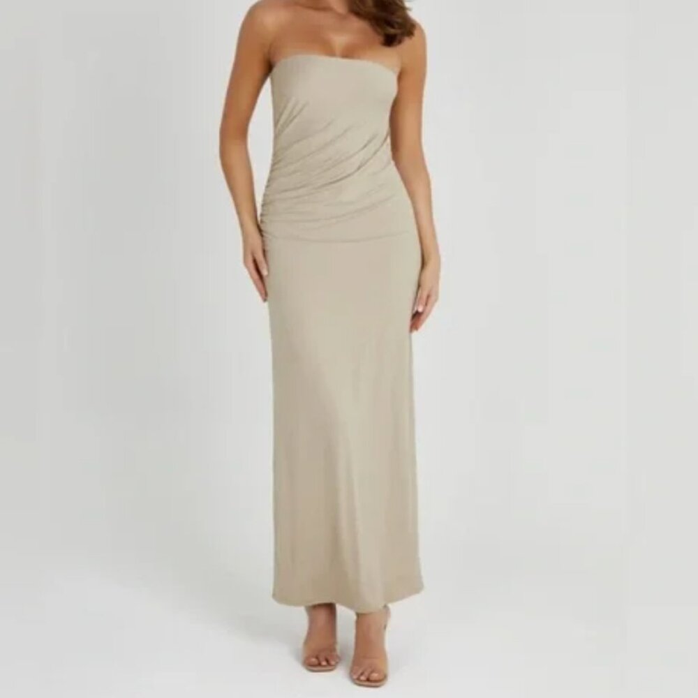 Meshki Astraea Recycled Nylon Drape Maxi Dress